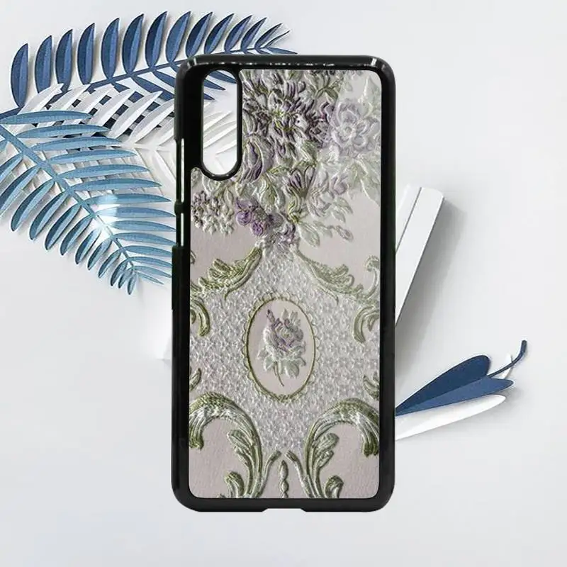 

Flower Emboss Phone Case For Samsung galaxy S note 8 9 20 10 e lite2019 plus pro ultra Hard TPU PC