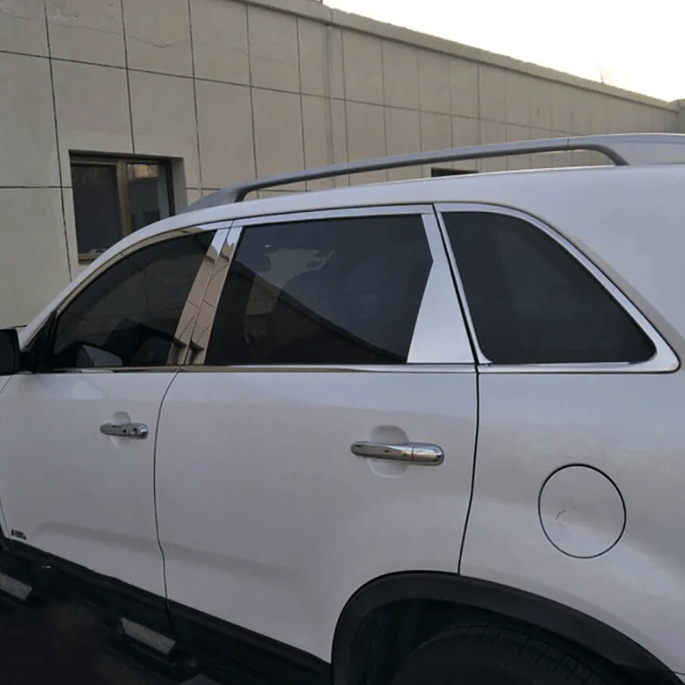 Для Kia Sorento 2009 2010 2011 2012 2013 2014 отделка автомобильных окон центральные колонны B + C