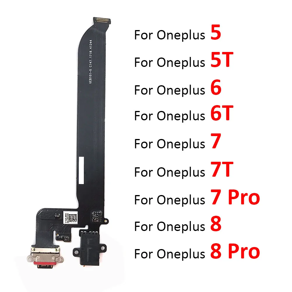 Новинка для Oneplus 5 A5000 5T A5010 6T 7 7T 8 Pro USB плата с зарядным портом гибкий кабель разъем