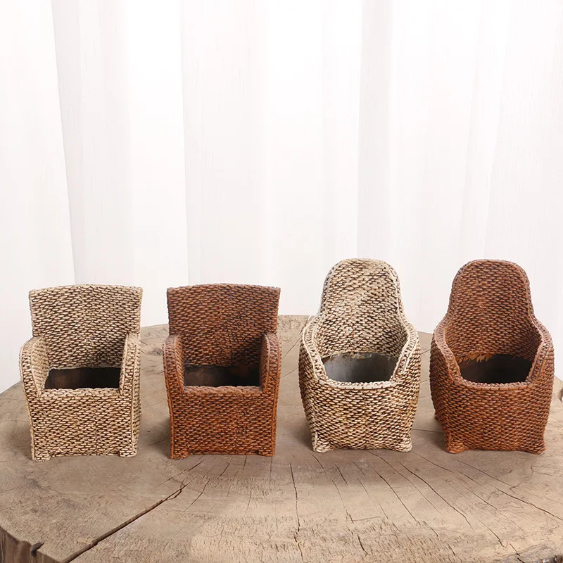 

Cement Sofa Relief Succulent Flower pot Three-dimensional Succulent Plant Pot Geometric Succulent Planter