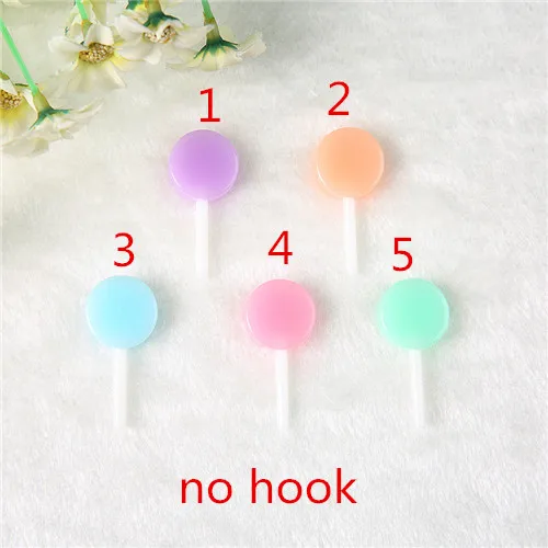 no hook 16 шт./лот 42*19 мм амулеты для подвесных сережек брелок Diy плоские с оборота блестящие полимерные леденцы Круглые красочные конфеты - Окраска металла: no hook