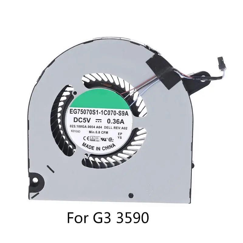 Процессор GPU вентилятор охлаждения радиатора Замена для Dell G3 3590 ноутбук Y51A|Кулеры
