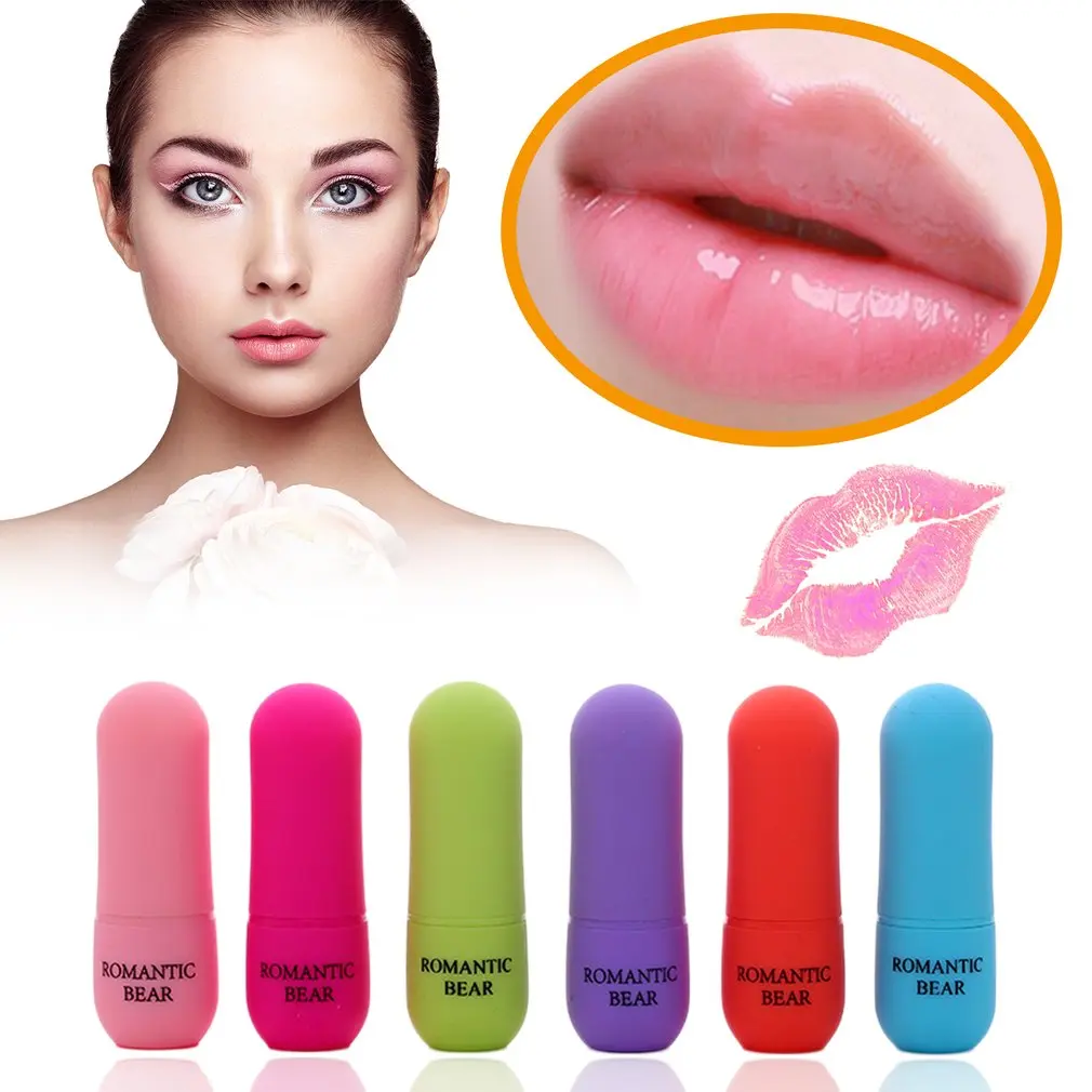 Романтический Мишка фруктовый ароматизатор Обесцвечивающий бальзам для губ