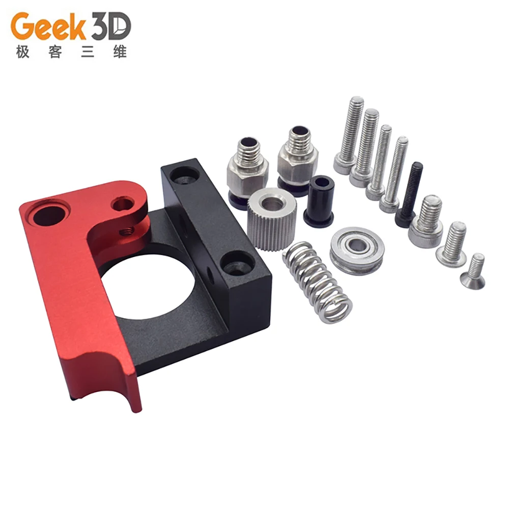 

3D Printer DIY Accessories Improved Version MK8 all-metal remote extruder feeder kit 1.75mm Right or Left Aluminum Alloy Block