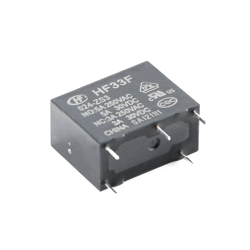 Реле 5 В 12 24 постоянного тока 2 шт. реле HF33F 005-ZS3 012-ZS3 024-ZS3 5-контактный релейный