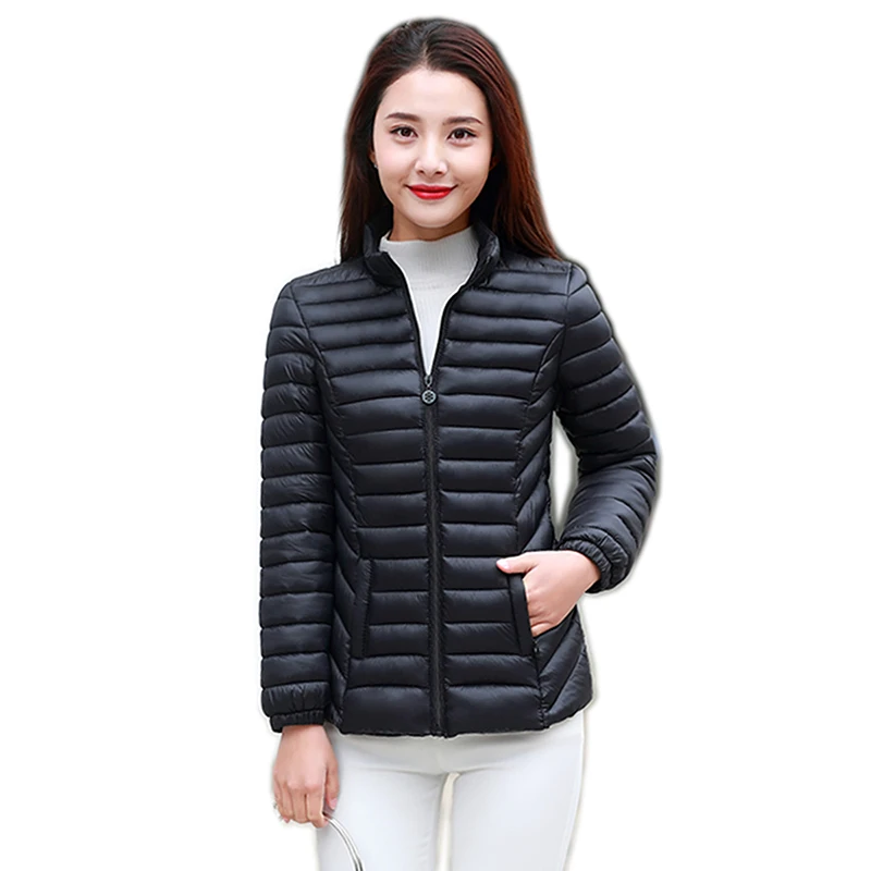 Женские парки зимняя куртка пальто для женщин Повседневная однотонная парка с
