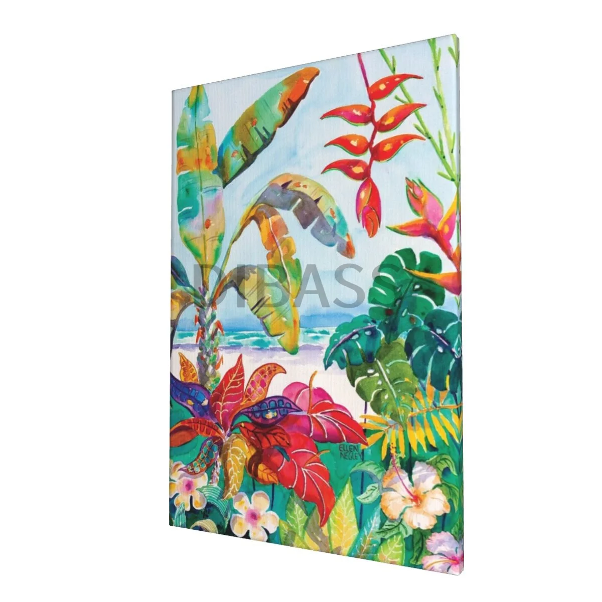 

Florida Foliage Botanical - Canvas Print Framed Wall Art Painting Home Decor for Living Room,Bedroom