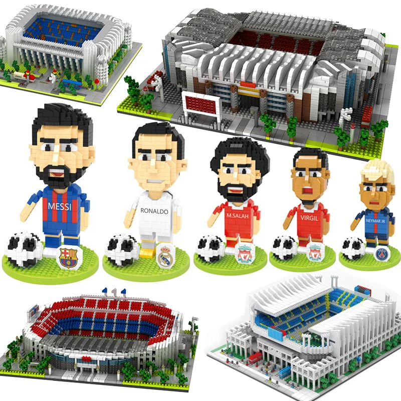 Футбольный стадион Олд Траффорд Камп Ноу Бернабеу Сан Сир Реал Мадрид Барселона Клуб DIY алмазные строительные блоки.