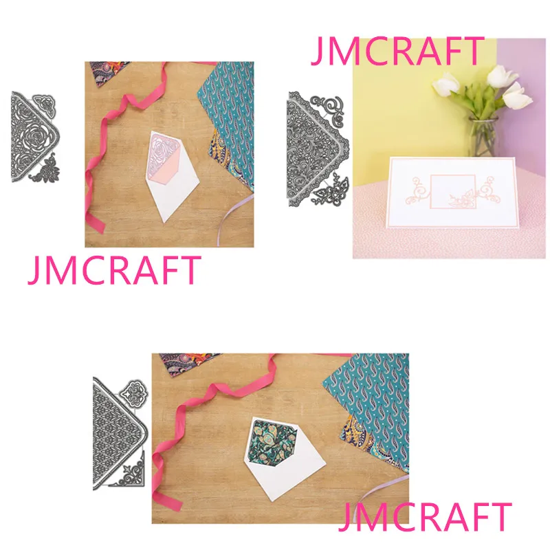 

JMCRAFT 2021 Новые Треугольные формы цветов угловые Металлические Вырубные штампы Сделай Сам скрапбукинг бумага ручной работы металлические ст...