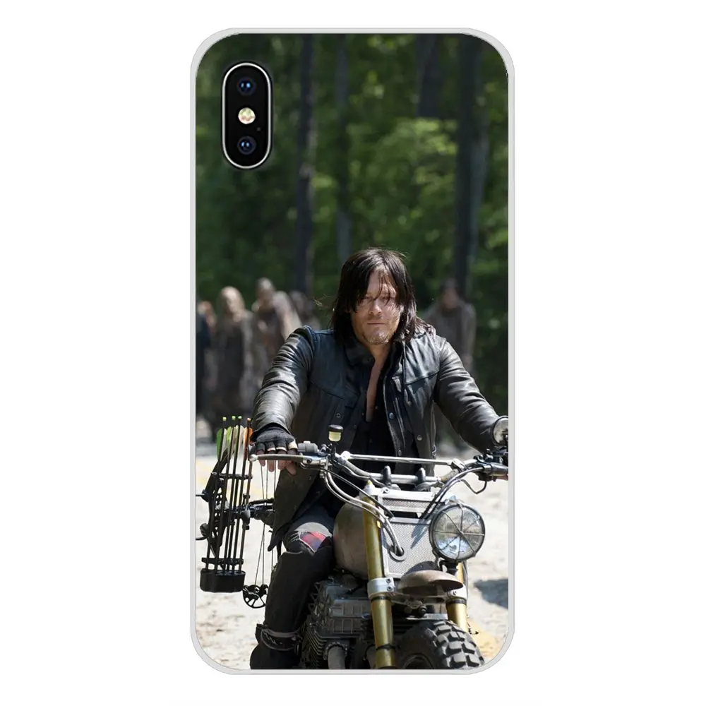 Для Apple iPhone X XR XS 11Pro MAX 4S 5S 5C SE 6S 7 8 Plus ipod touch 5 6 TPU чехол The Walking Dead Daryl Dixon Сияющий
