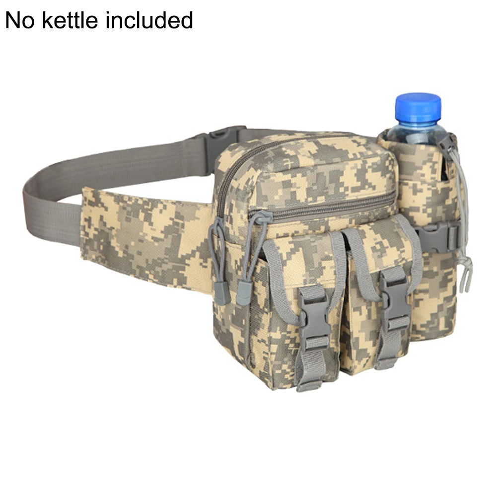 Мужская поясная сумка тактическая карман с держателем бутылки воды
