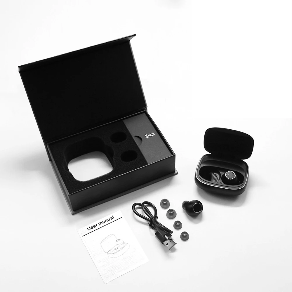 Металлические TWS-наушники Bluetooth настоящие беспроводные наушники для бега