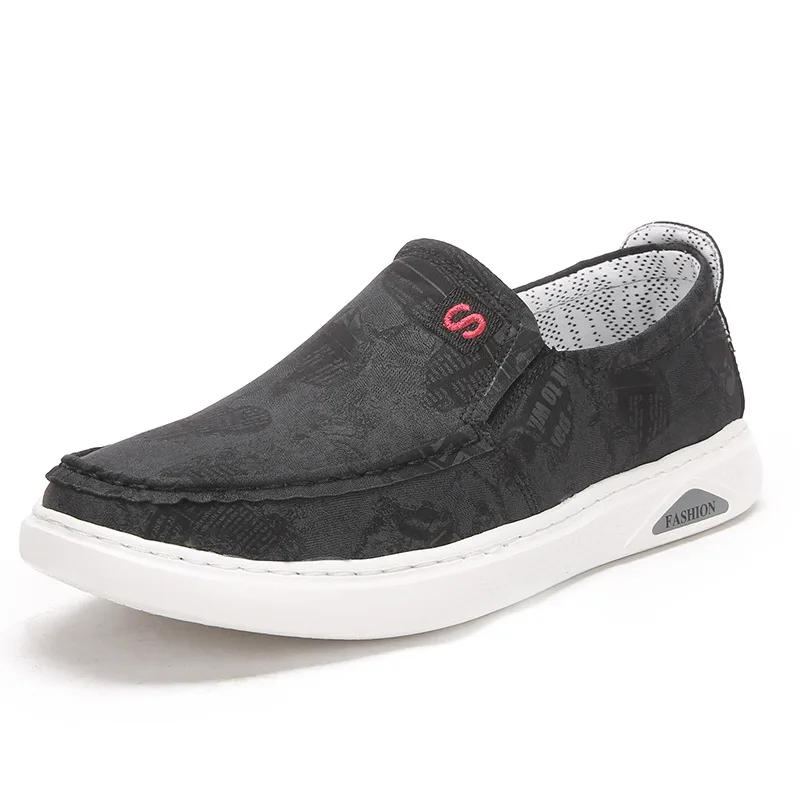 

Men's Fashion Black Comfortable Canvas Sneakers New Arrivals Vulcanize Shoes Men Outdoor Trainers Casual Shoes Zapatillas Hombre