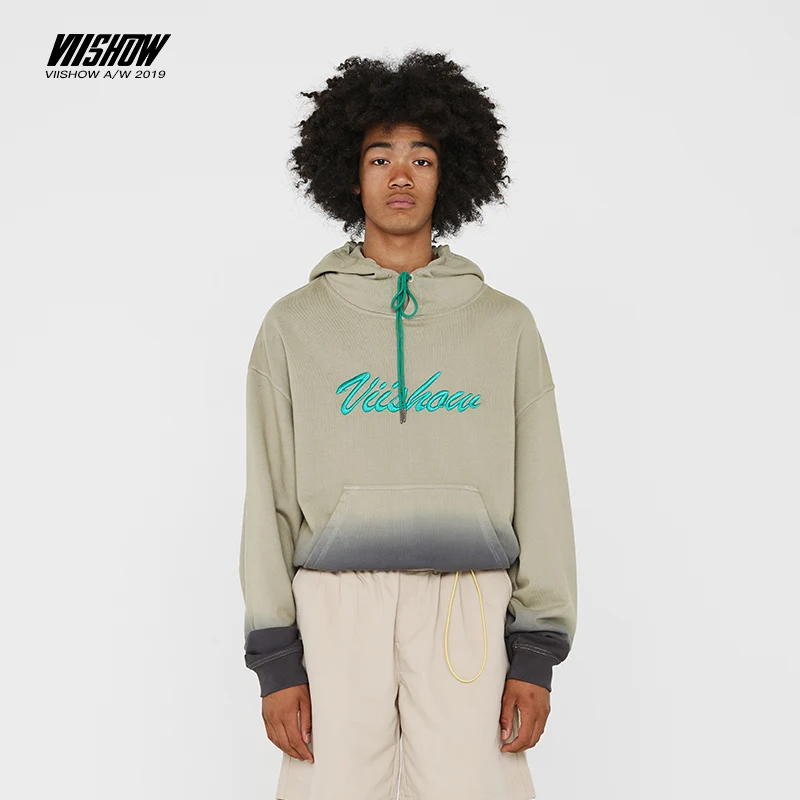 VIISHOW модный бренд 2019 осенние мужские толстовки с вышитыми буквами повседневные