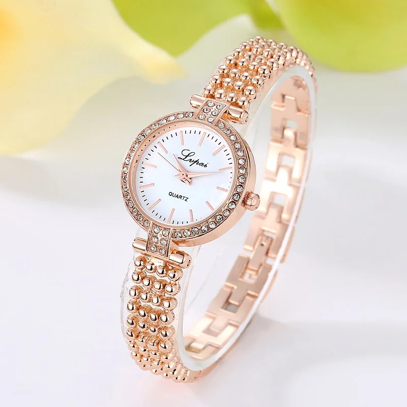 

Women Watch New Elegant Luxury Diamond Quartz WristWatch Fashion Casual Watch Bracelet Rose Gold Ladies Watch Reloj Mujer