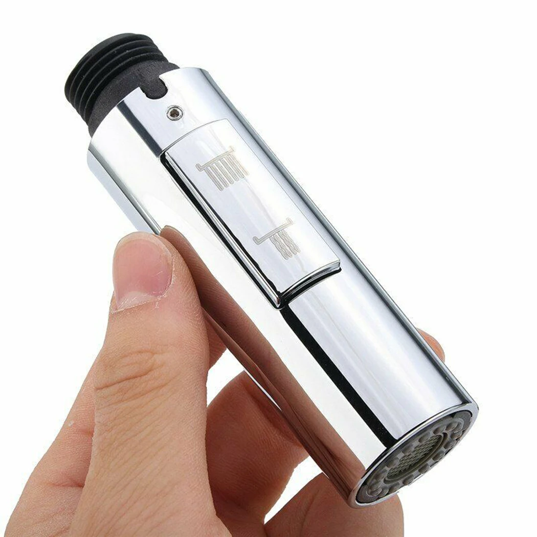 1Pc Pull Out Faucet Spray Head Nozzle Chrome Plating Sink Mixer Tap Aerator Replacement For Home Bathroom Kitchen Accessories |