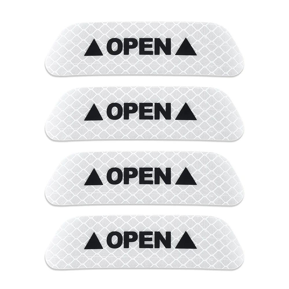 4 шт. автомобильные наклейки Предупреждение отражающая лента экстерьер