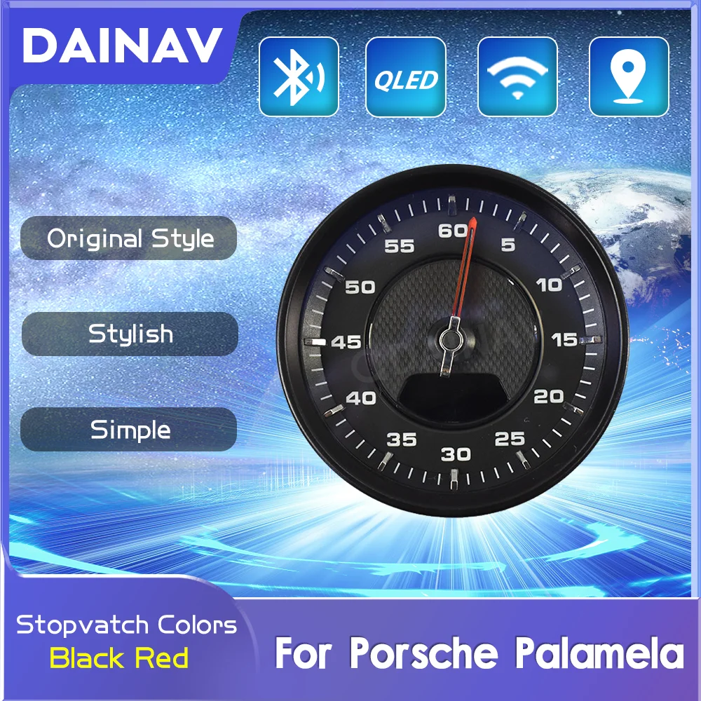 

Для Porsche Cayenne Palamela интерьер приборной панели компас время электронный инструмент часы автомобильный секундомер