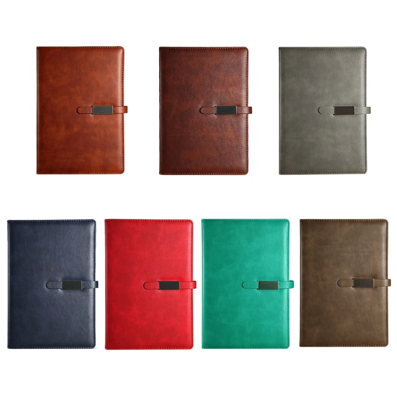 

PU Leather A5 B5 Journal Notebook Lined Paper Daily Planner Notepad with Buckle