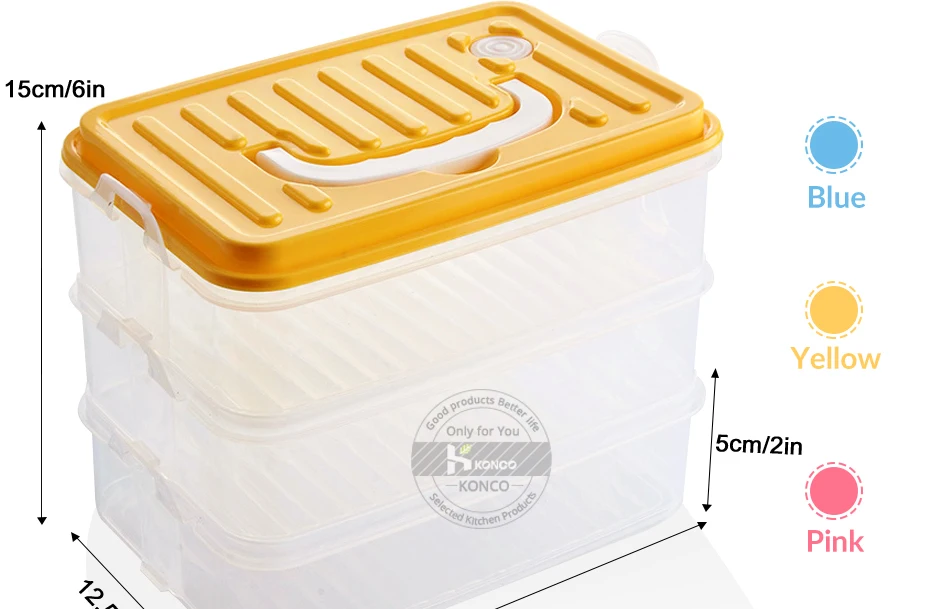 Konco холодильник Microwavable свежий хранения коробка анти-перекрестный вкус портативный яйцо овощи фрукты коробка для хранения еды