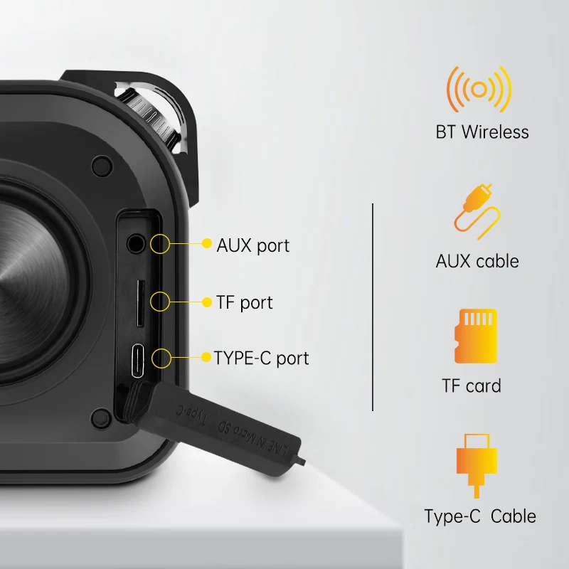 Bluetooth Колонка Cyboris Ourdoor IPX7 водонепроницаемая портативная беспроводная TWS звуковая