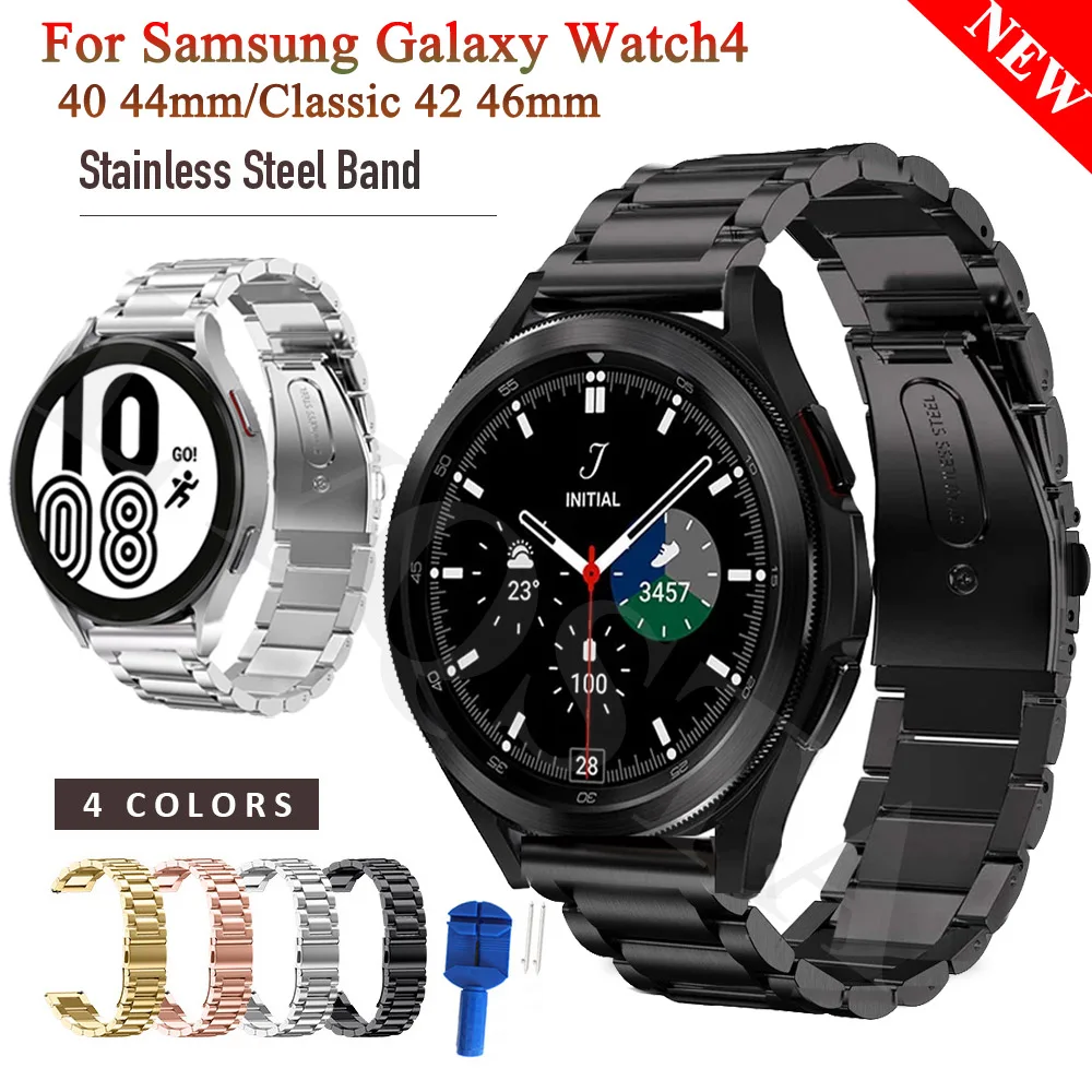 Металлический ремешок для умных часов Samsung Galaxy Watch 4 Classic 46 42 мм спортивный браслет
