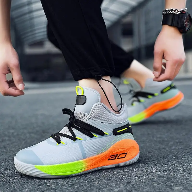 

High Quality Couple Shoes Light Men's Running Shoes Comfortable Breathable Mesh Sneaker Casual Wear-resistant Basketball Shoes