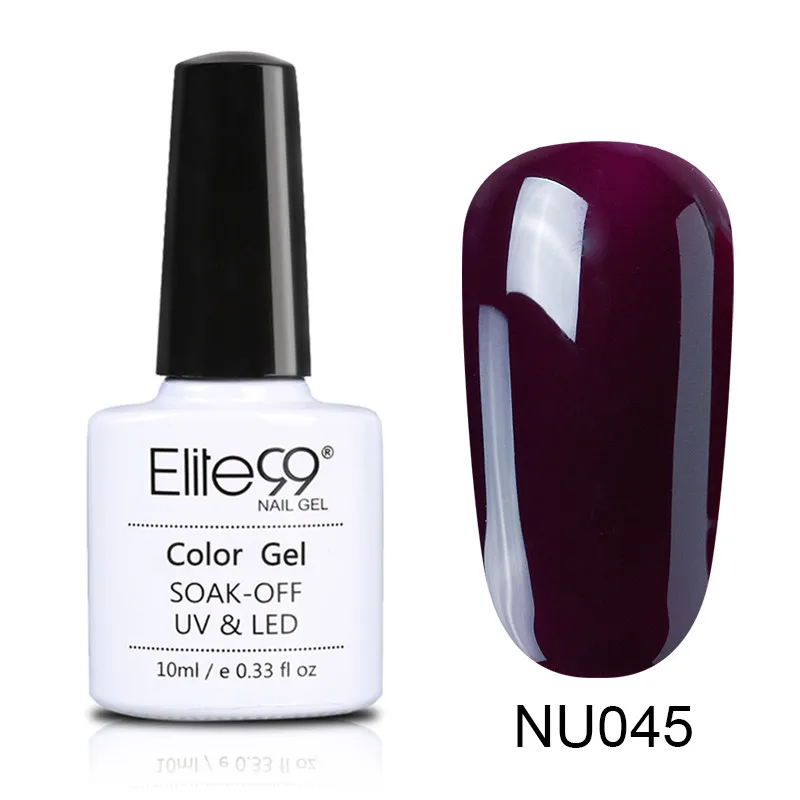 045 Elite99 10 мл Гель-лак телесного цвета Vernis Полупостоянный УФ-гель для ногтей гели для дизайна ногтей Эмаль лак для ногтей гель лак - Цвет: 045
