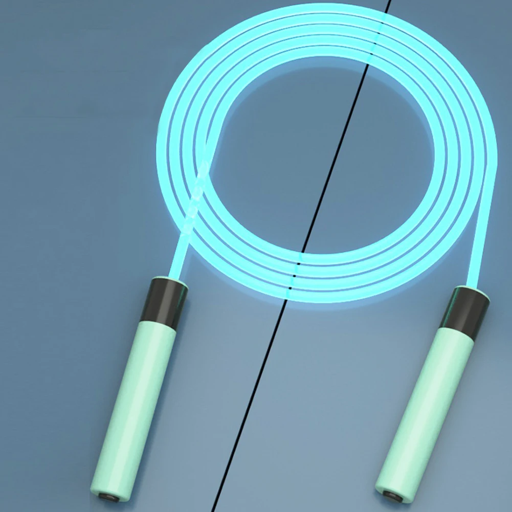 

2.8m 4.5mm LED Night Luminous Skipping Rope Fitness Adjustable Exercise Jumping Ropes Men Women for Kids Adults Sports Supplies