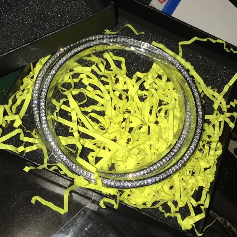 

Alloy Car Interior Styling Front Rear Drink Water Cup Holder Sticker with Crystals Moulding Trim for Mini Cooper F55 F56