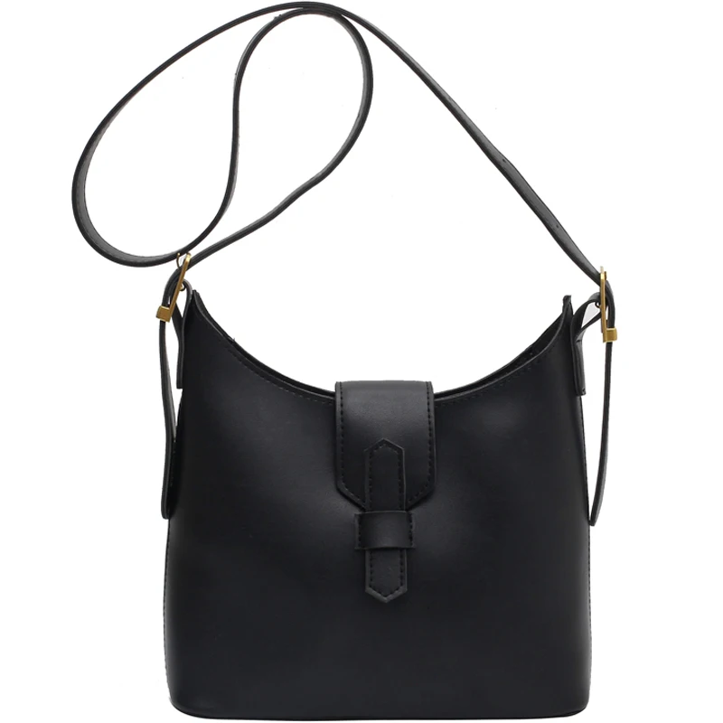 

Fashion Bucket Bag PU Leather Crossbody Bags 2021 Winter Small Shoulder Bag Branded Designer Handbags and Purses