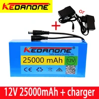 100 12v 25000mah lithium ion rechargeable battery high capacity 12 6v 25ah ac power charger with charging indicator charger