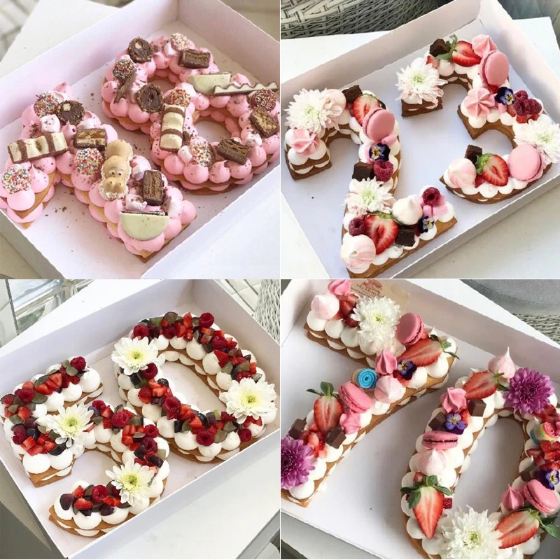 Набор из 0 9 цифр акриловые формы для резки сахарной мастики форма помадки