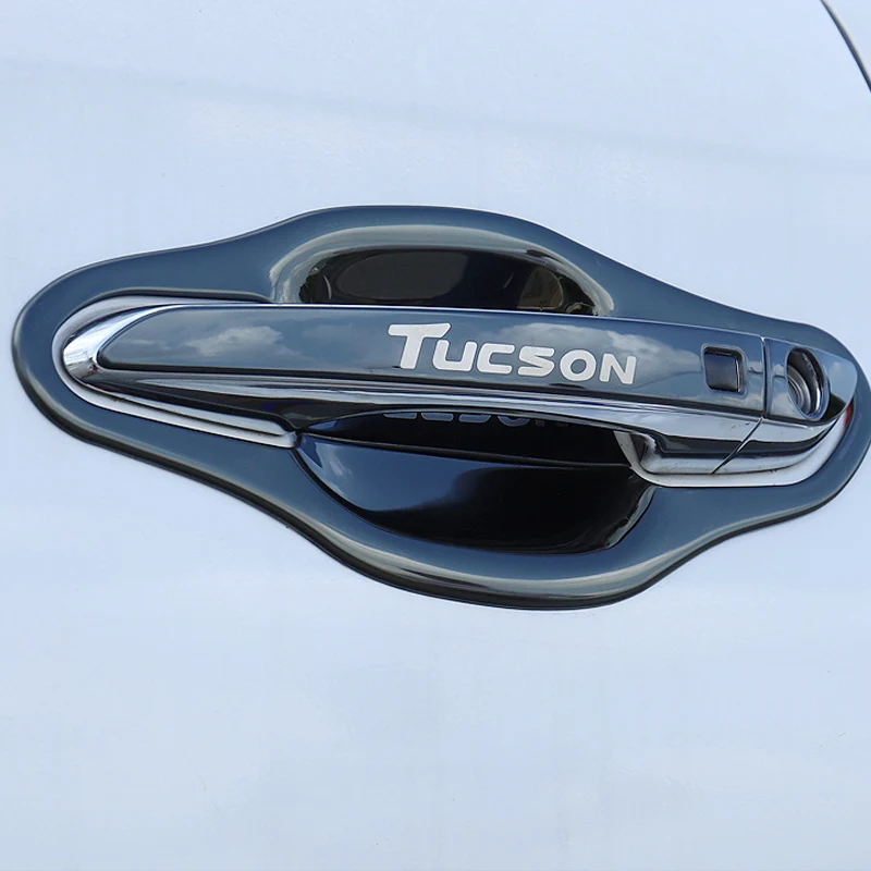 Для Hyundai Tucson 2015 2020 Автомобильная дверная ручка Чаша отделка полоски Наклейка