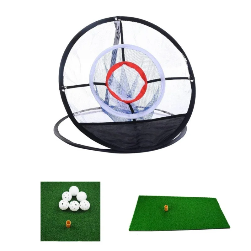 

Adult Children Training Net High Indoor And Outdoor Golf Three-Layer Practice Net Practice Easy Net Golf Training Aids