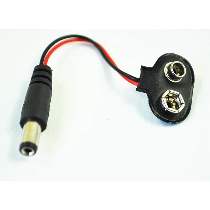 2 предмета 1X5 5 мм штекер постоянного тока до 9В Батарея зажим | Электроника