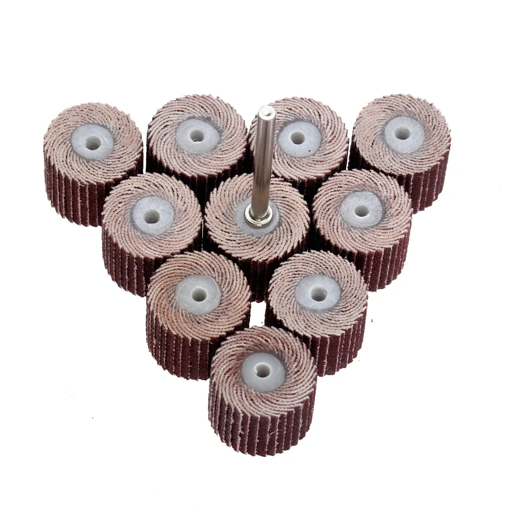 100 шт. 120/180/240/320-Грит 10x10x3 мм шлифовальный диск с откидной крышкой шлифовальные