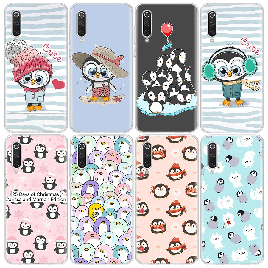 Мультяшный чехол для телефона с пингвином Xiaomi Mi 12 10 Lite 12X 12T 13 5G 11T 10T Pro 11i 11 Ultra 9 8 6X 5X