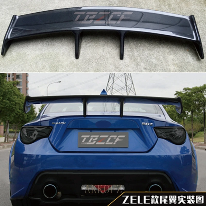Для GT86 BRZ багажник багажника губа спойлер крыло для Toyota углеродное волокно ZELE Style
