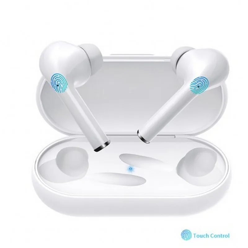 Bluetooth V5.0 сенсорная Операционная гарнитура TWS истинные беспроводные двойные наушники бас звук для huawei Xiaomi Iphone samsung мобильный телефон - Цвет: Белый