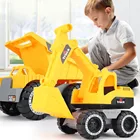 Детская Классическая Имитация инженерного автомобиля, модель экскаватора, Игрушечный трактор, самосвал, игрушечный мини-автомобиль для мальчика, подарок