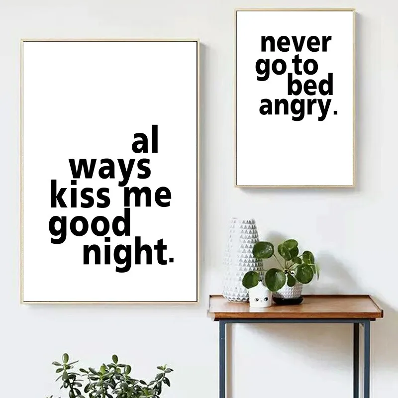 

feeling quote wall picture art prints black white poster canvas painting for baby bedroom home decoration HD2790