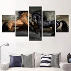 Настенная Картина на холсте Модульная картина Современные картины 5 панелей животные лошади домашний Декор Гостиная