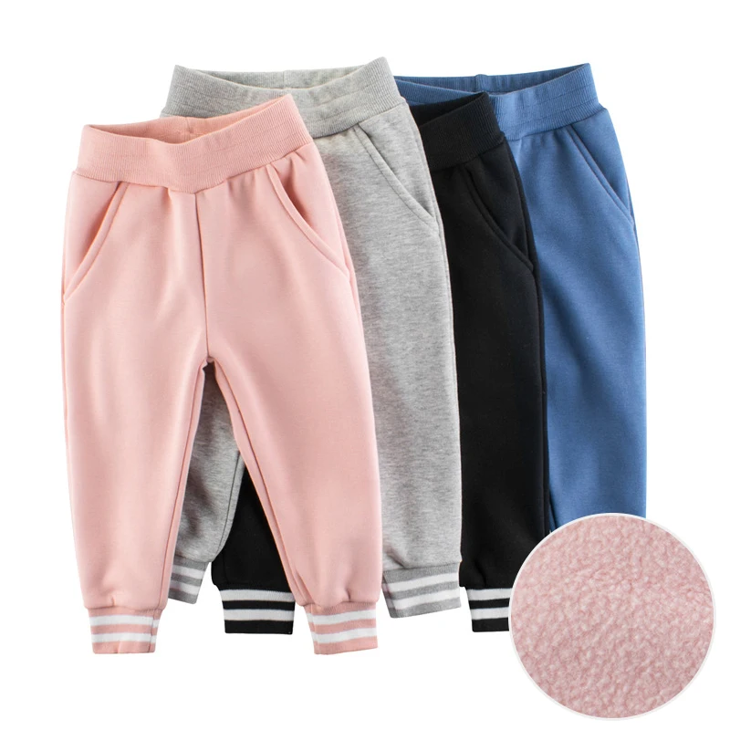 Для малышей и детей постарше одежда леггинсы для девочек Бархатный плюш Сезон