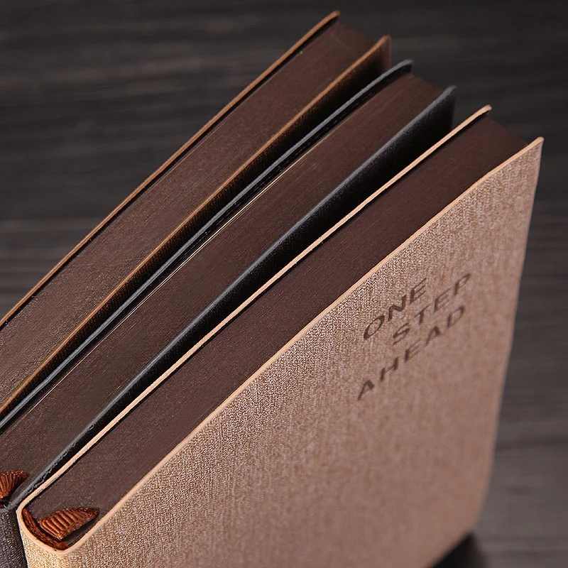 

A5 Notebook, Portable Office Stationery Business Note Soft Leather Car Line Notebook(4 Copies)