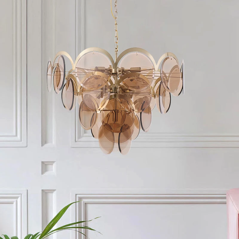 LukLoy Luxury LED Pendant Lamps Glass Modern Hanging Ceiling Chandelier Light Fixture Loft for Dining Room | Лампы и освещение