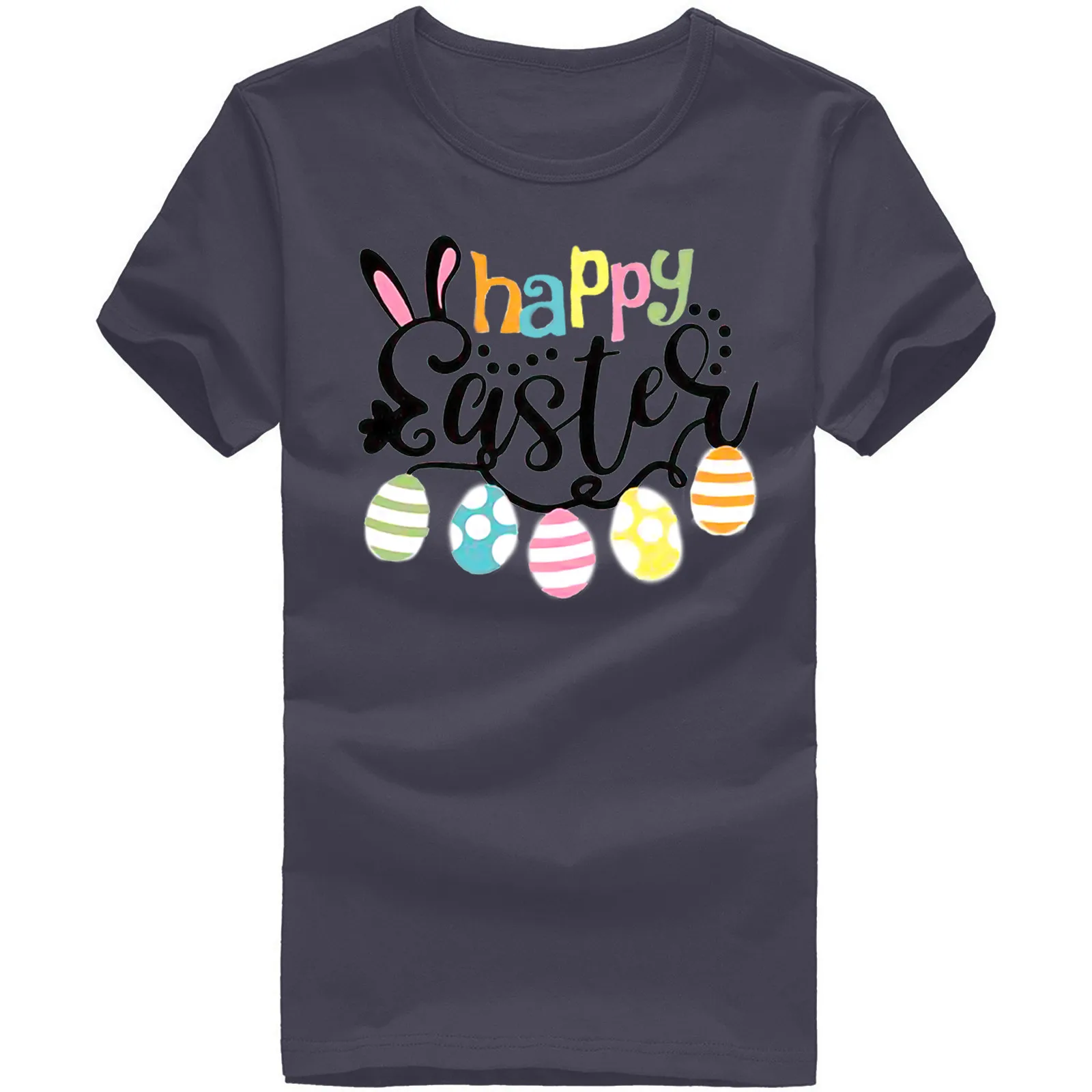 

Женская футболка укороченный топ счастливый EasterLetter готика, Харадзюку Цвет футболка с принтом женская футболка Топы с короткими рукавами ...