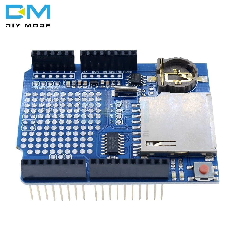 Регистратор данных модуль регистрации регистратор щит V1.0 для Arduino UNO слот для SD карты одна защита регистрации данных CR1220 3 в не входит в комплект