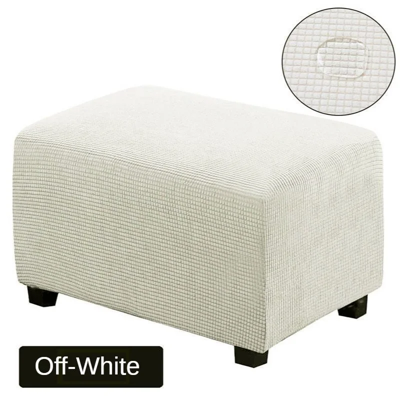 

1Pcs Footstool Cover Elastic Square Sofa Cover Home Living Room Slipcover Removable Washable Footrest Chairs Furniture Protector
