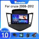 Автомагнитола Srnubi 2 din Android 10, мультимедийный видеоплеер для Chevrolet Cruze 2008 - 2013 2014 2015, головное устройство с GPS-Навигатором и DVD